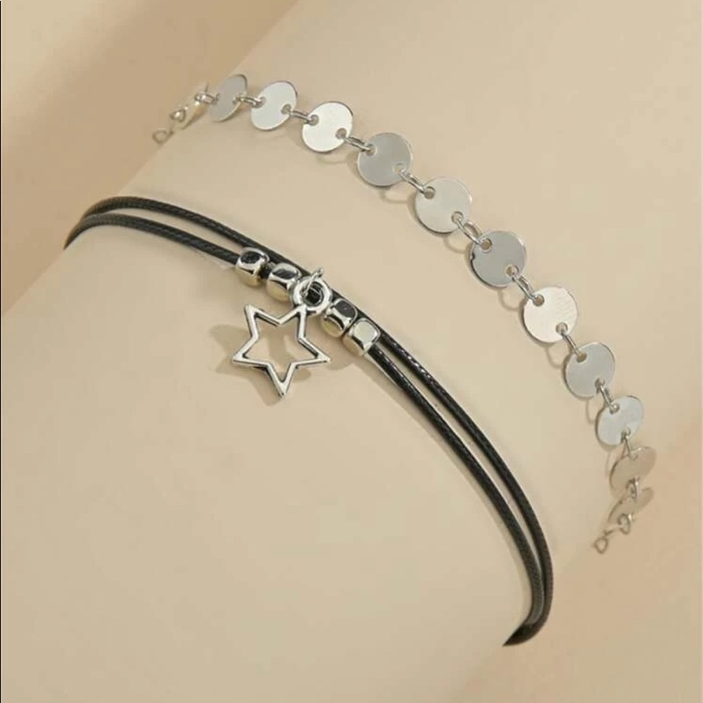 🆕 • Chloe • Star + Coin Anklet Set - Picture 2 of 3